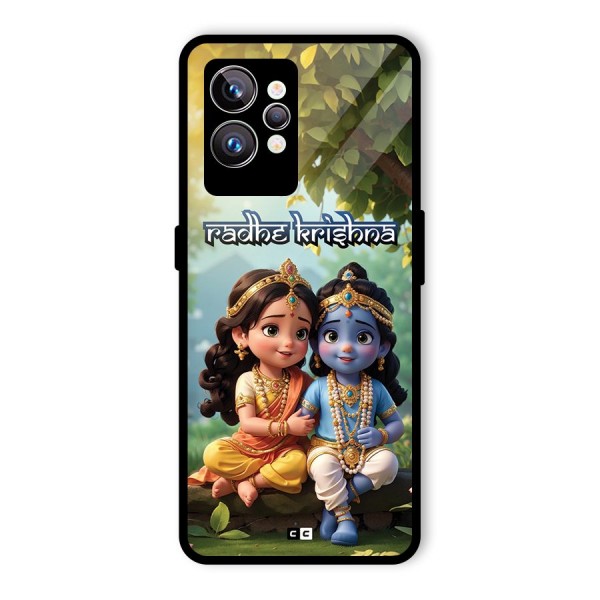 Hare Radhe Krishna Glass Back Case for Realme GT2 Pro