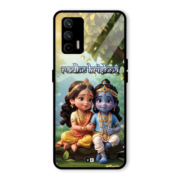 Hare Radhe Krishna Glass Back Case for Realme GT 5G