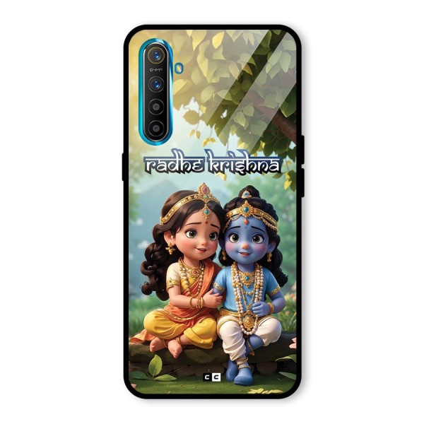 Hare Radhe Krishna Glass Back Case for Realme X2