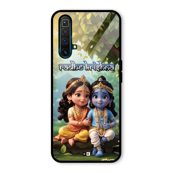 Hare Radhe Krishna Glass Back Case for Realme X3 SuperZoom