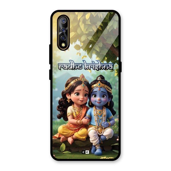 Hare Radhe Krishna Glass Back Case for Vivo Z1x