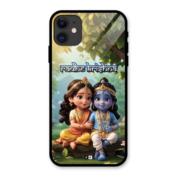 Hare Radhe Krishna Glass Back Case for iPhone 11