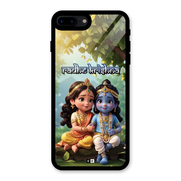 Hare Radhe Krishna Glass Back Case for iPhone 7 Plus