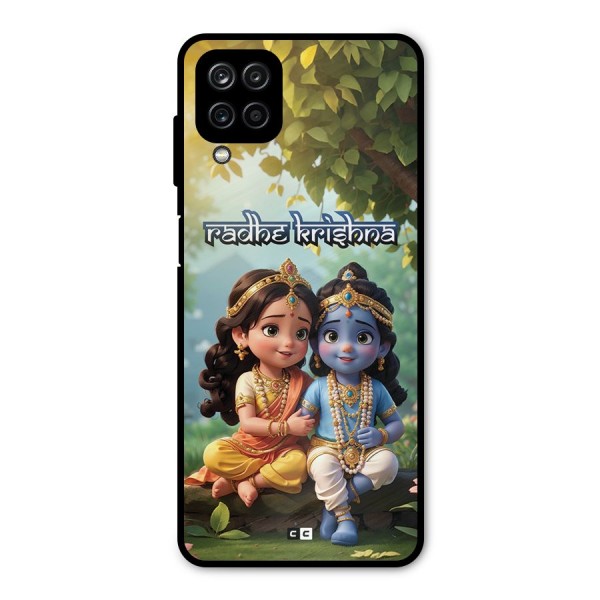 Hare Radhe Krishna Metal Back Case for Galaxy A12