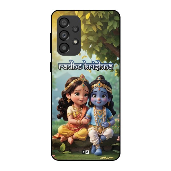 Hare Radhe Krishna Metal Back Case for Galaxy A33 5G