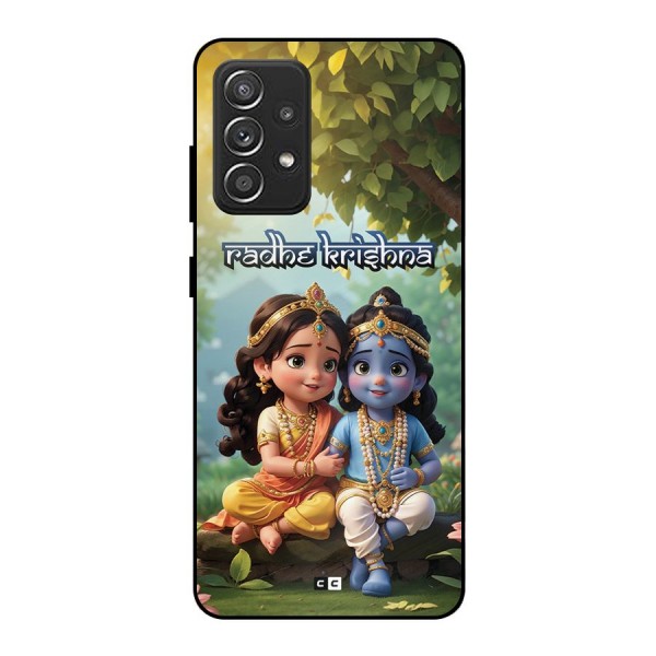 Hare Radhe Krishna Metal Back Case for Galaxy A52