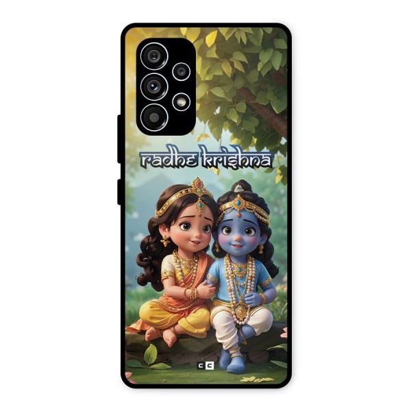 Hare Radhe Krishna Metal Back Case for Galaxy A53 5G