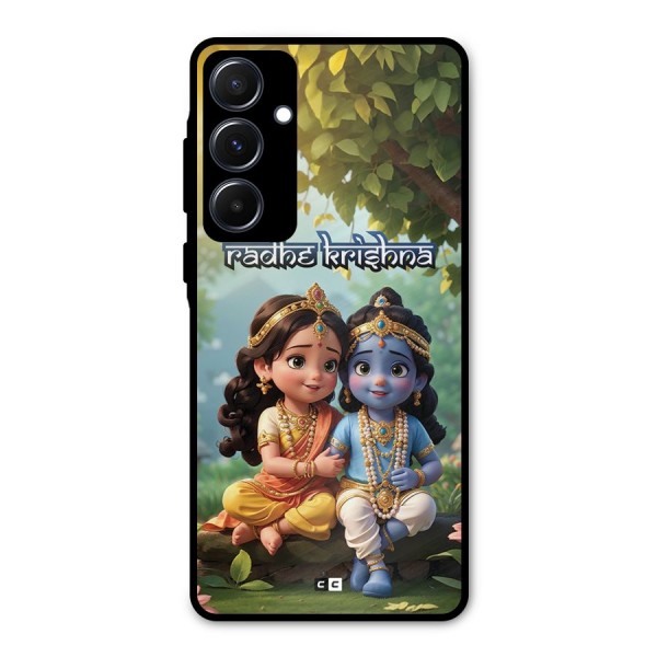 Hare Radhe Krishna Metal Back Case for Galaxy A55