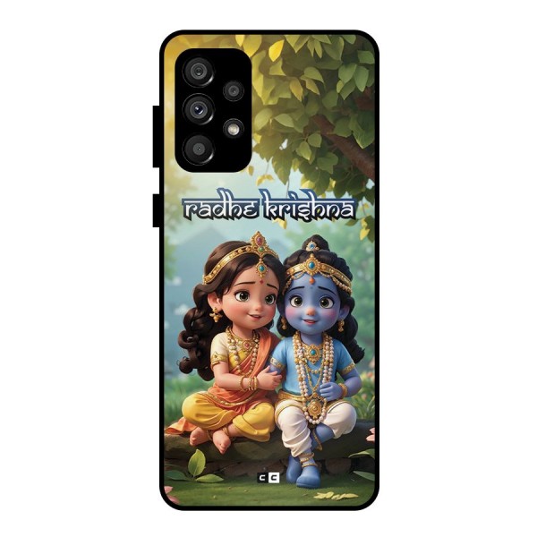 Hare Radhe Krishna Metal Back Case for Galaxy A73 5G