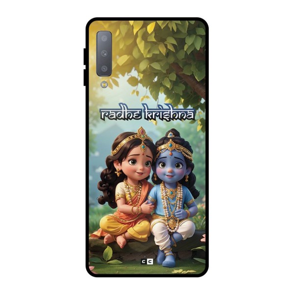 Hare Radhe Krishna Metal Back Case for Galaxy A7 (2018)