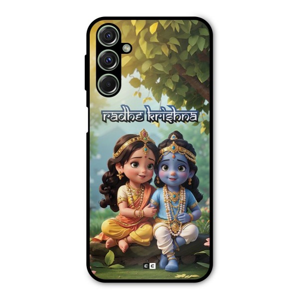 Hare Radhe Krishna Metal Back Case for Galaxy F34