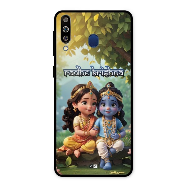 Hare Radhe Krishna Metal Back Case for Galaxy M30