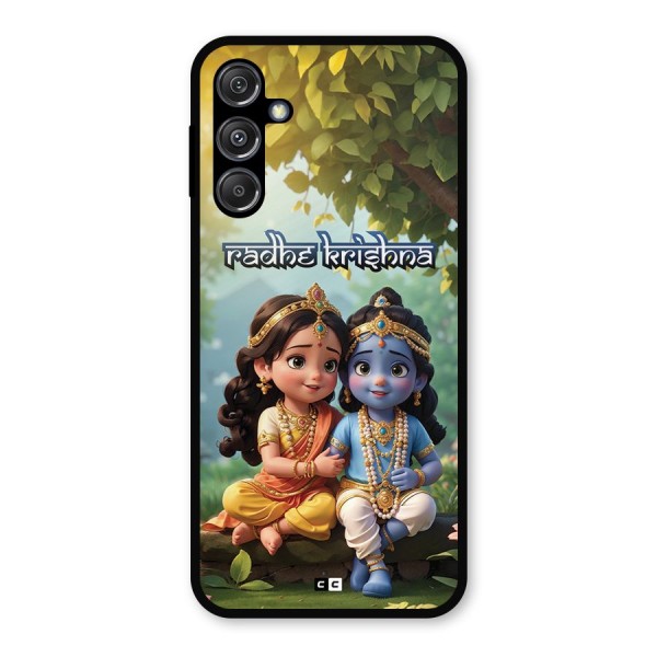 Hare Radhe Krishna Metal Back Case for Galaxy M34 5G