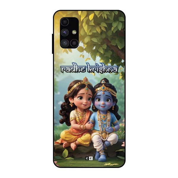 Hare Radhe Krishna Metal Back Case for Galaxy M51