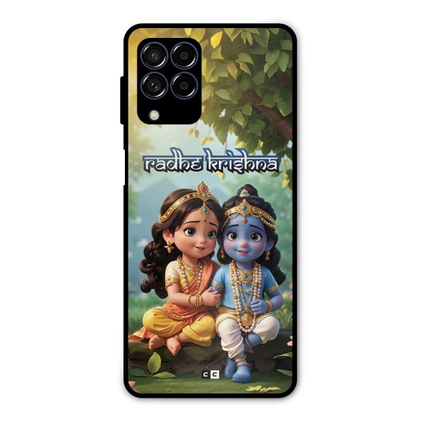 Hare Radhe Krishna Metal Back Case for Galaxy M53 5G