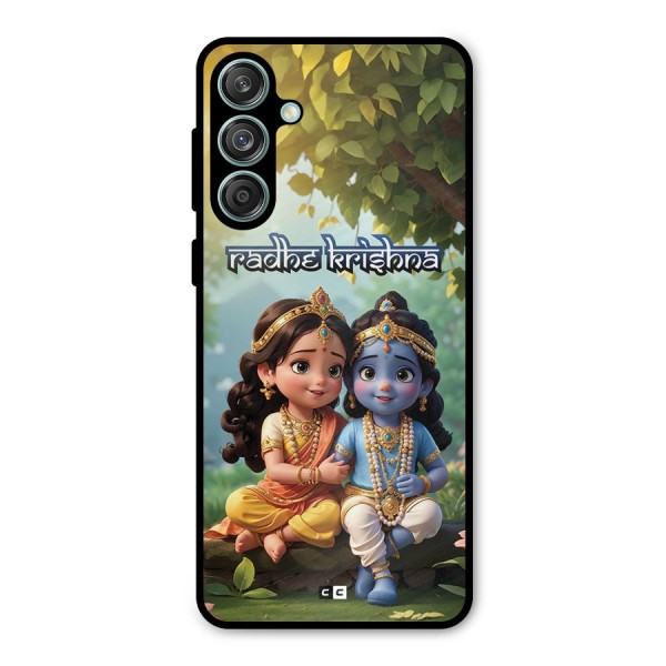 Hare Radhe Krishna Metal Back Case for Galaxy M55 5G