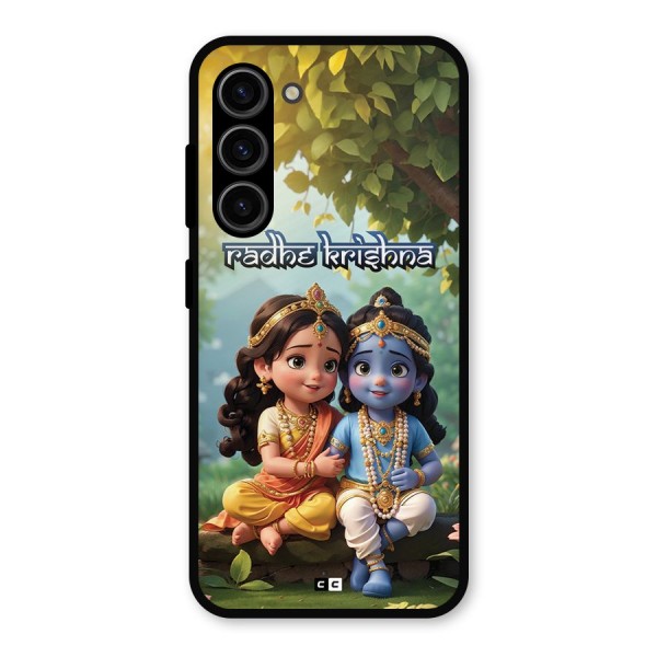 Hare Radhe Krishna Metal Back Case for Galaxy S23