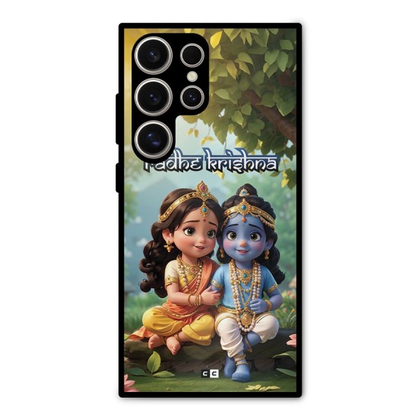 Hare Radhe Krishna Metal Back Case for Galaxy S24 Ultra