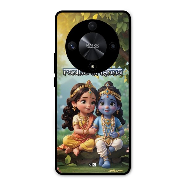 Hare Radhe Krishna Metal Back Case for Honor X9b