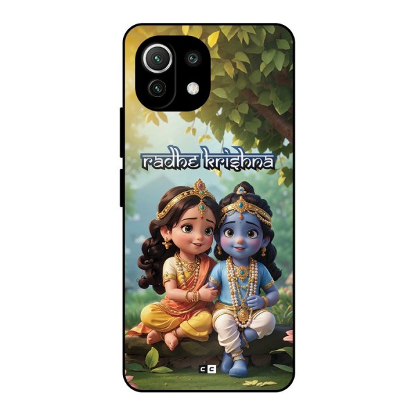 Hare Radhe Krishna Metal Back Case for Mi 11 Lite