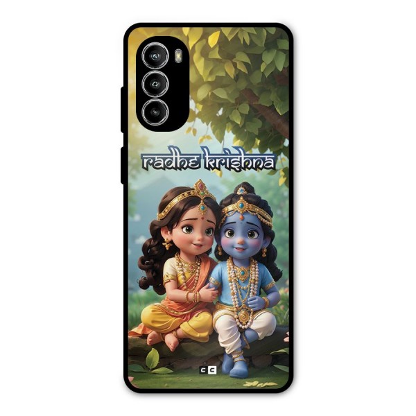 Hare Radhe Krishna Metal Back Case for Moto G52