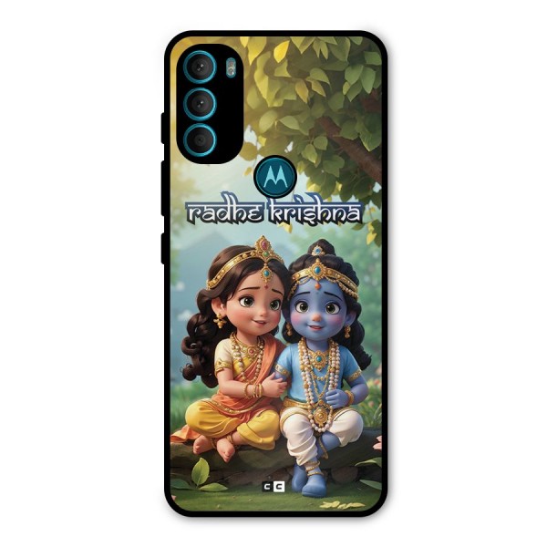 Hare Radhe Krishna Metal Back Case for Moto G71 5G