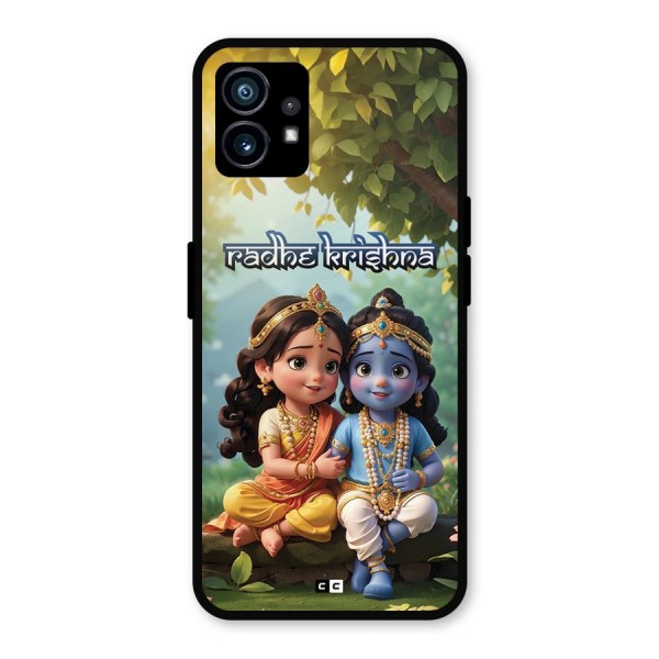 Hare Radhe Krishna Metal Back Case for Nothing Phone 1