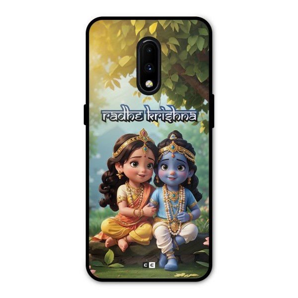 Hare Radhe Krishna Metal Back Case for OnePlus 7