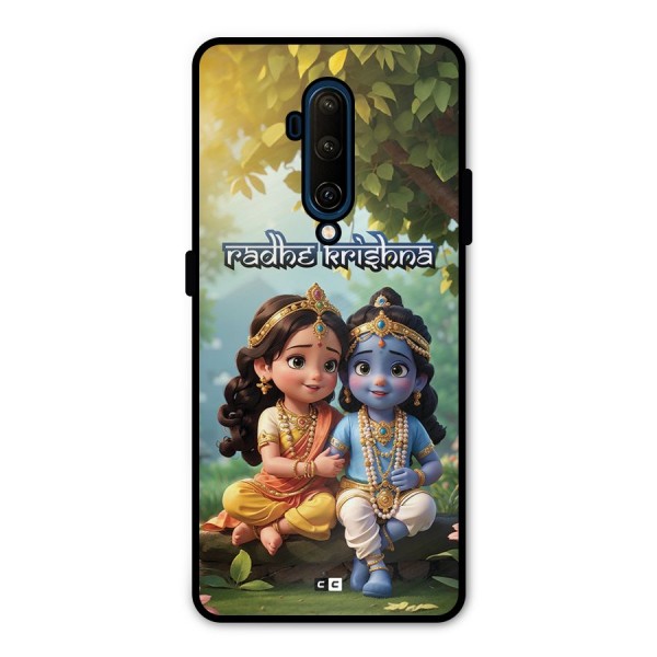 Hare Radhe Krishna Metal Back Case for OnePlus 7T Pro