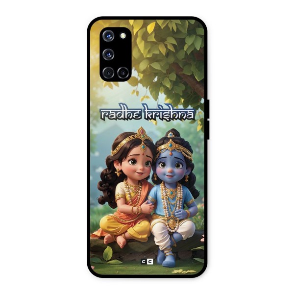 Hare Radhe Krishna Metal Back Case for Oppo A52