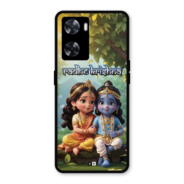 Hare Radhe Krishna Metal Back Case for Oppo A57 2022