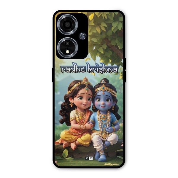 Hare Radhe Krishna Metal Back Case for Oppo A59