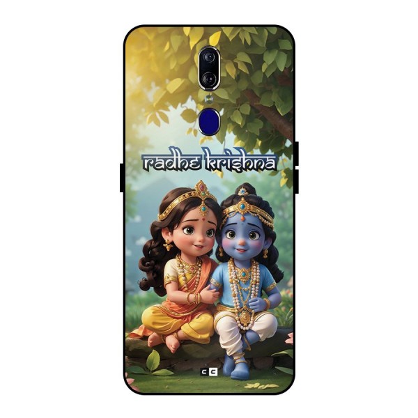 Hare Radhe Krishna Metal Back Case for Oppo F11