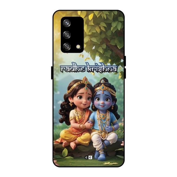 Hare Radhe Krishna Metal Back Case for Oppo F19