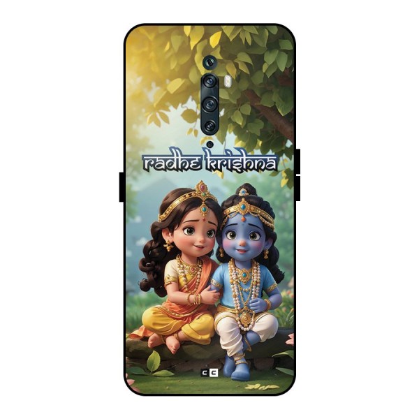 Hare Radhe Krishna Metal Back Case for Oppo Reno2 F