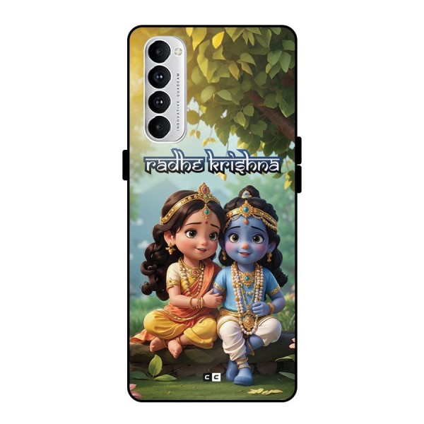 Hare Radhe Krishna Metal Back Case for Oppo Reno4 Pro