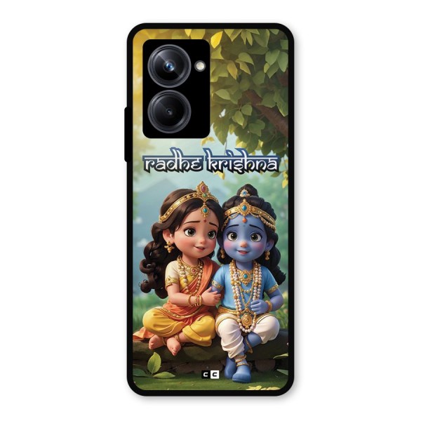 Hare Radhe Krishna Metal Back Case for Realme 10 Pro