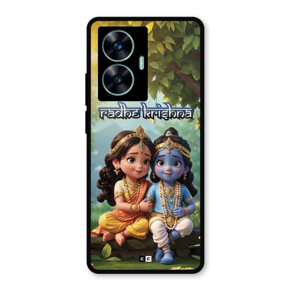 Hare Radhe Krishna Metal Back Case for Realme C55