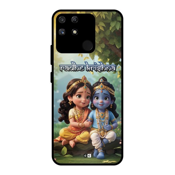 Hare Radhe Krishna Metal Back Case for Realme Narzo 50A