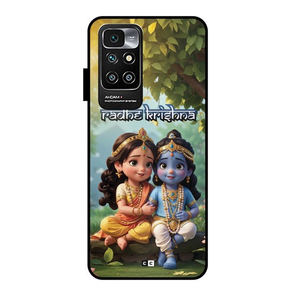 Hare Radhe Krishna Metal Back Case for Redmi 10 Prime