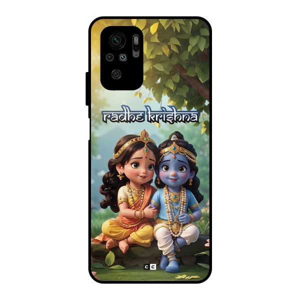 Hare Radhe Krishna Metal Back Case for Redmi Note 10