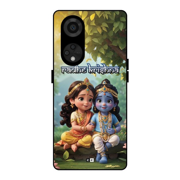 Hare Radhe Krishna Metal Back Case for Reno8 T 5G