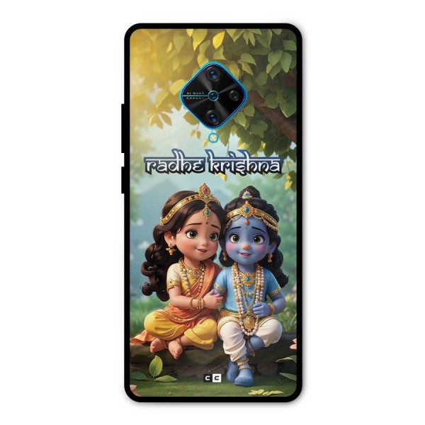 Hare Radhe Krishna Metal Back Case for Vivo S1 Pro