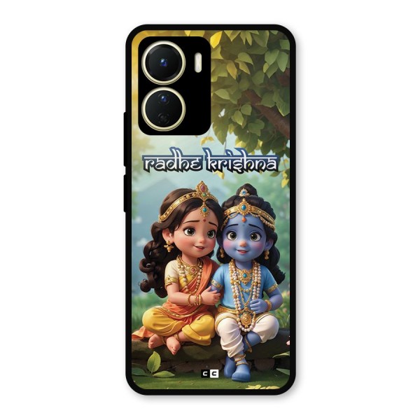 Hare Radhe Krishna Metal Back Case for Vivo T2x