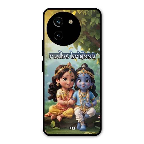 Hare Radhe Krishna Metal Back Case for Vivo T3x