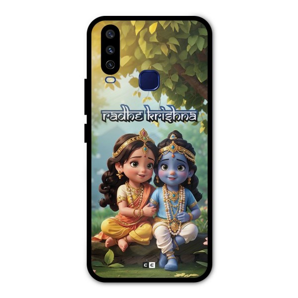 Hare Radhe Krishna Metal Back Case for Vivo V17