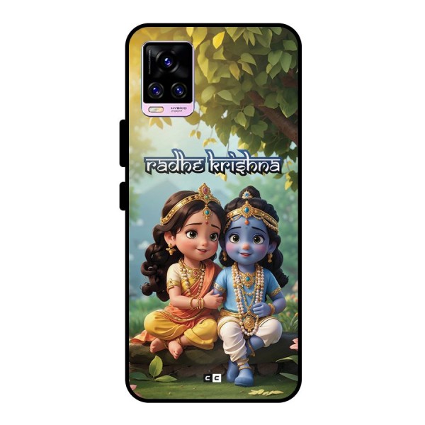 Hare Radhe Krishna Metal Back Case for Vivo V20 Pro