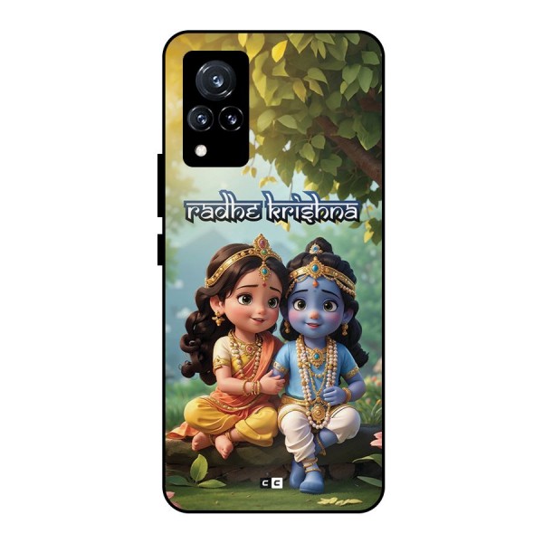 Hare Radhe Krishna Metal Back Case for Vivo V21 5G