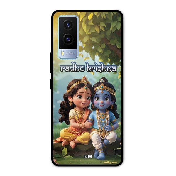 Hare Radhe Krishna Metal Back Case for Vivo V21e 5G