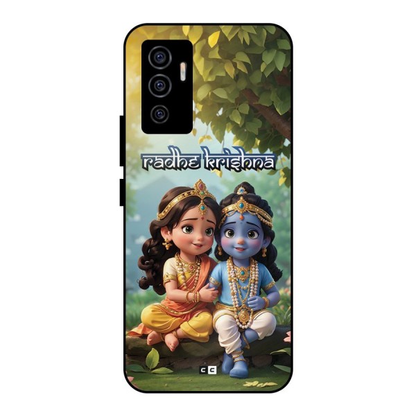 Hare Radhe Krishna Metal Back Case for Vivo V23e